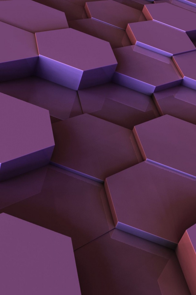 Hexagons Purple