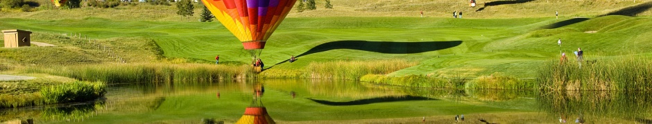 Hot Air Balloons Lake Reflection