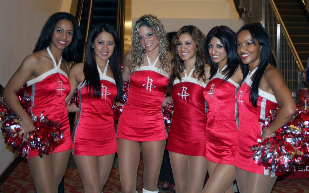 Houston Rockets Nba American Basketball Power Dancers