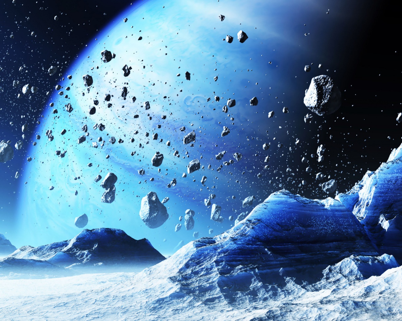 Icy Planet Space