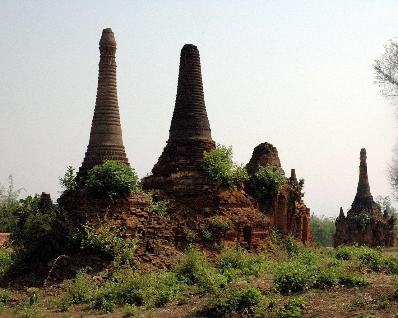 Indein Inle Lake Stupas Burma