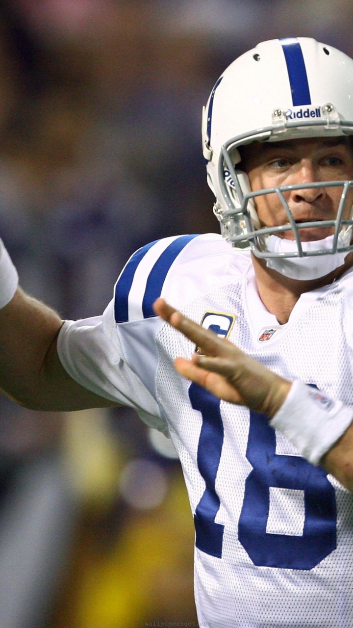 Indianapolis Colts American Football Quarterback Peyton Manning