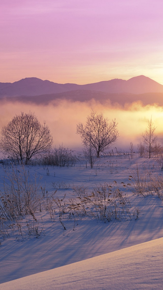 Japan Hokkaido Beauty Sunrise Nature Landscapes