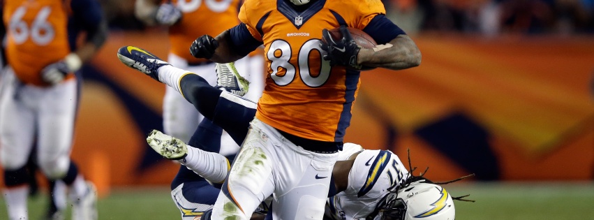 Julius Thomas Is Tackled By Addae