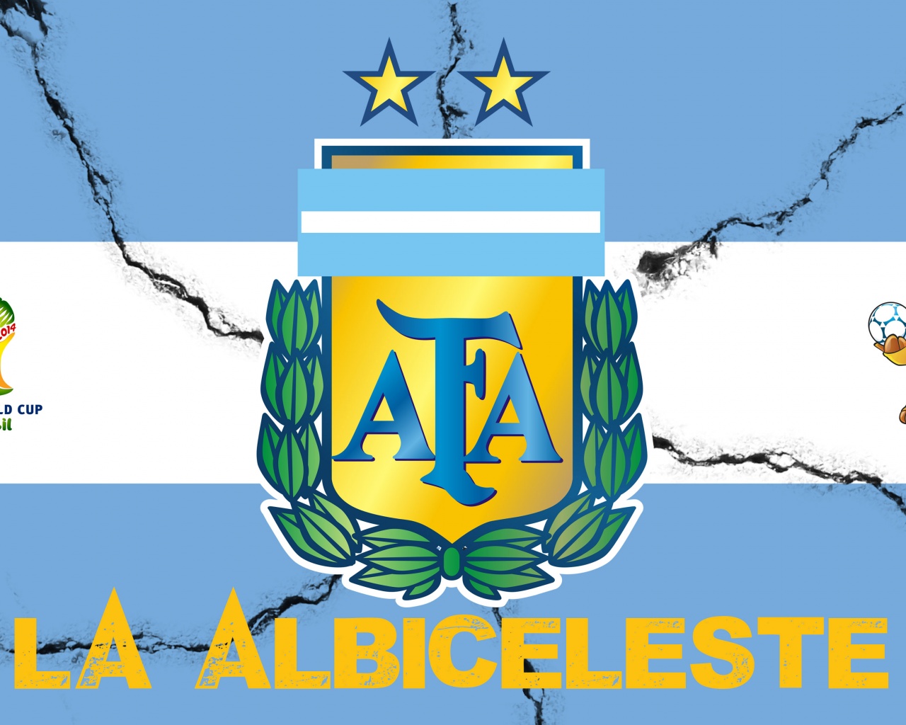 La Albiceleste Argentina Football Crest