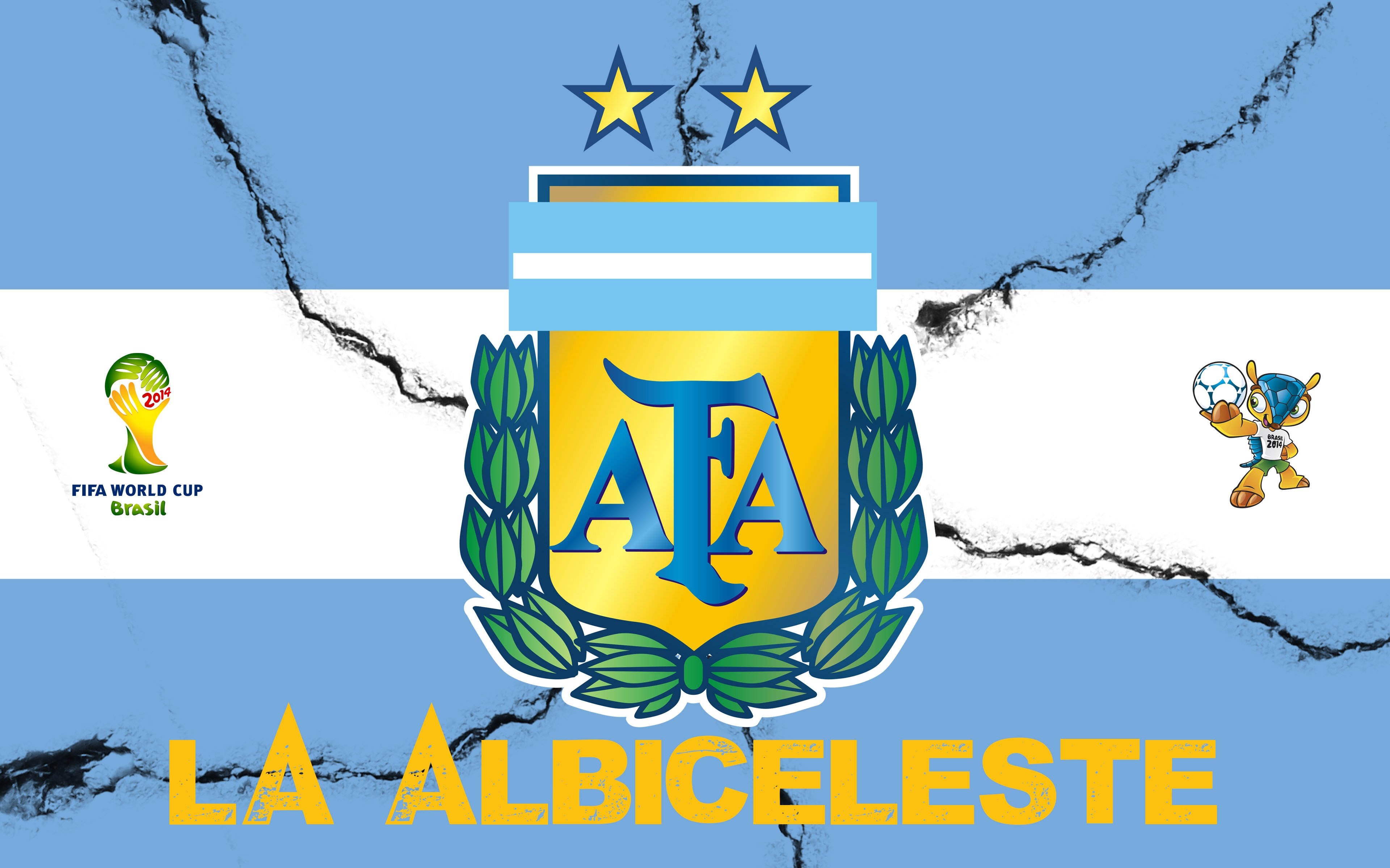 La Albiceleste Argentina Football Crest