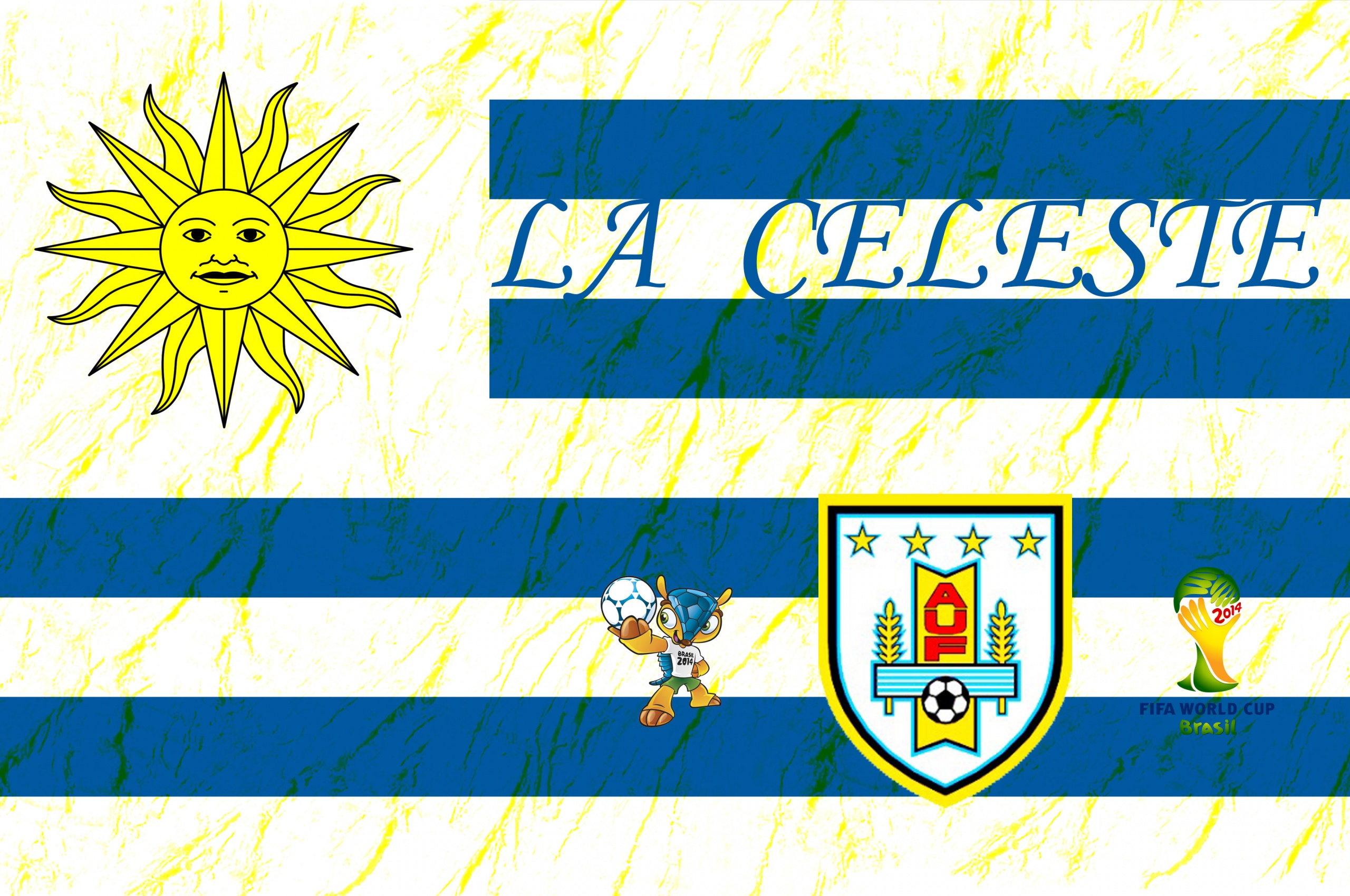 La Celeste Uruguay Football Crest Logo