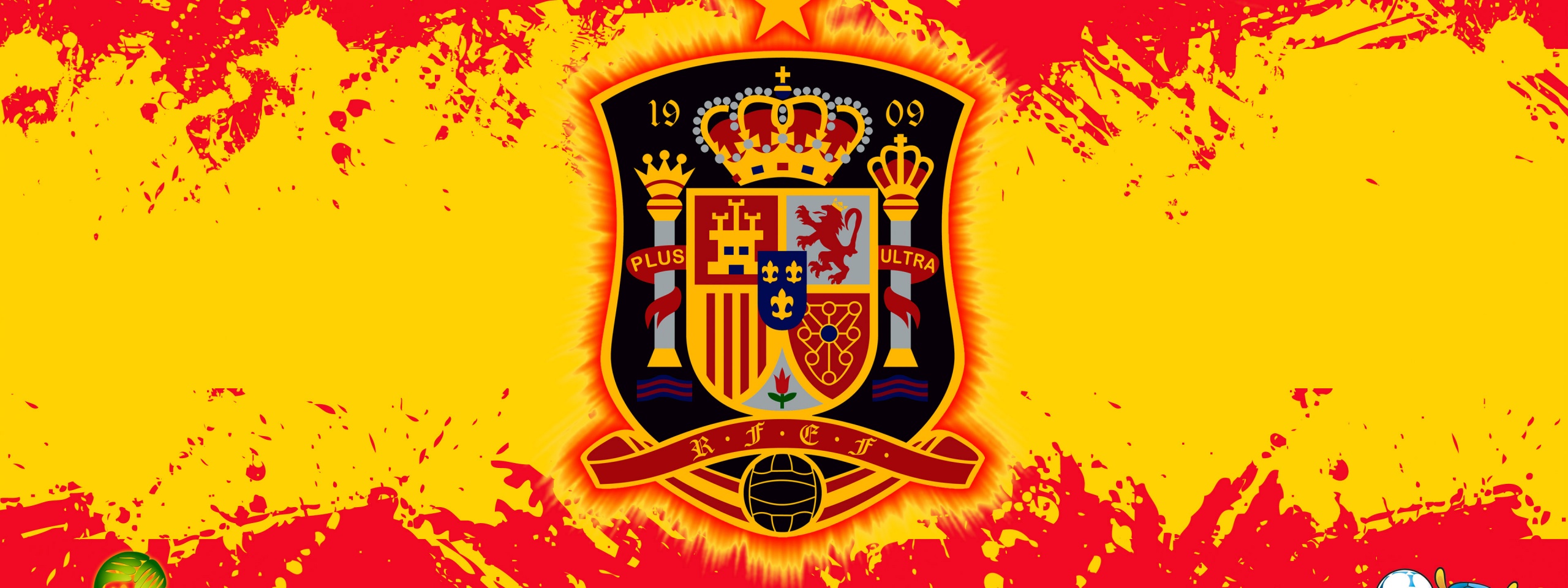 La Furia Roja Spain Football Crest Logo