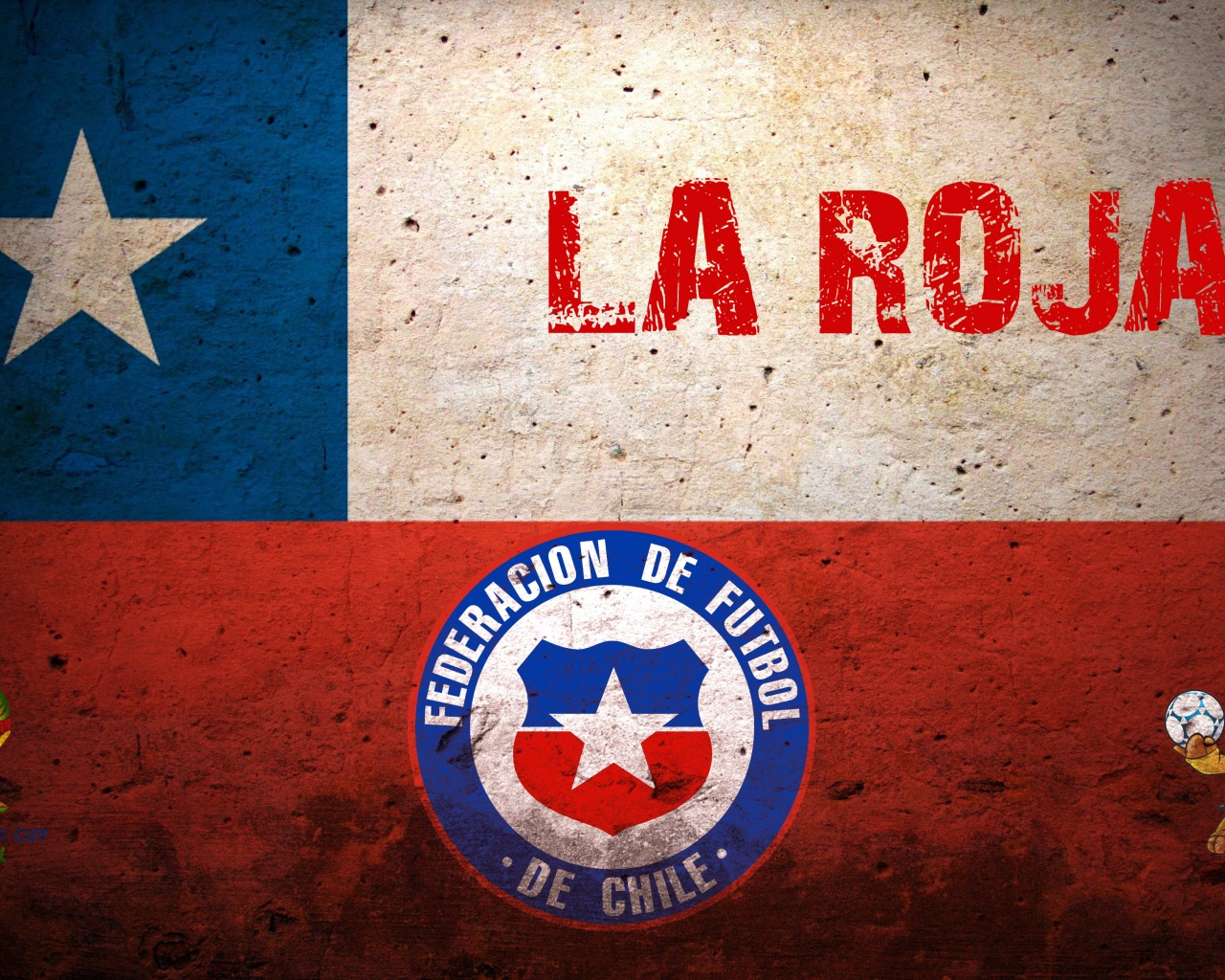 La Roja Chile Football Crest Logo