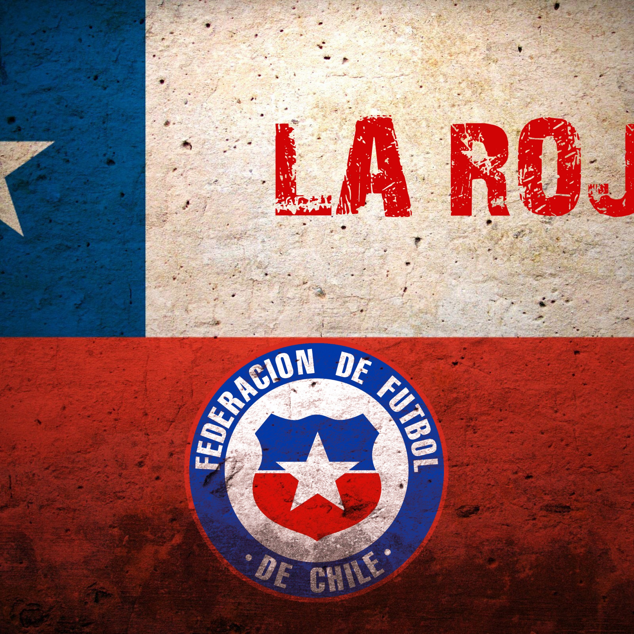 La Roja Chile Football Crest Logo