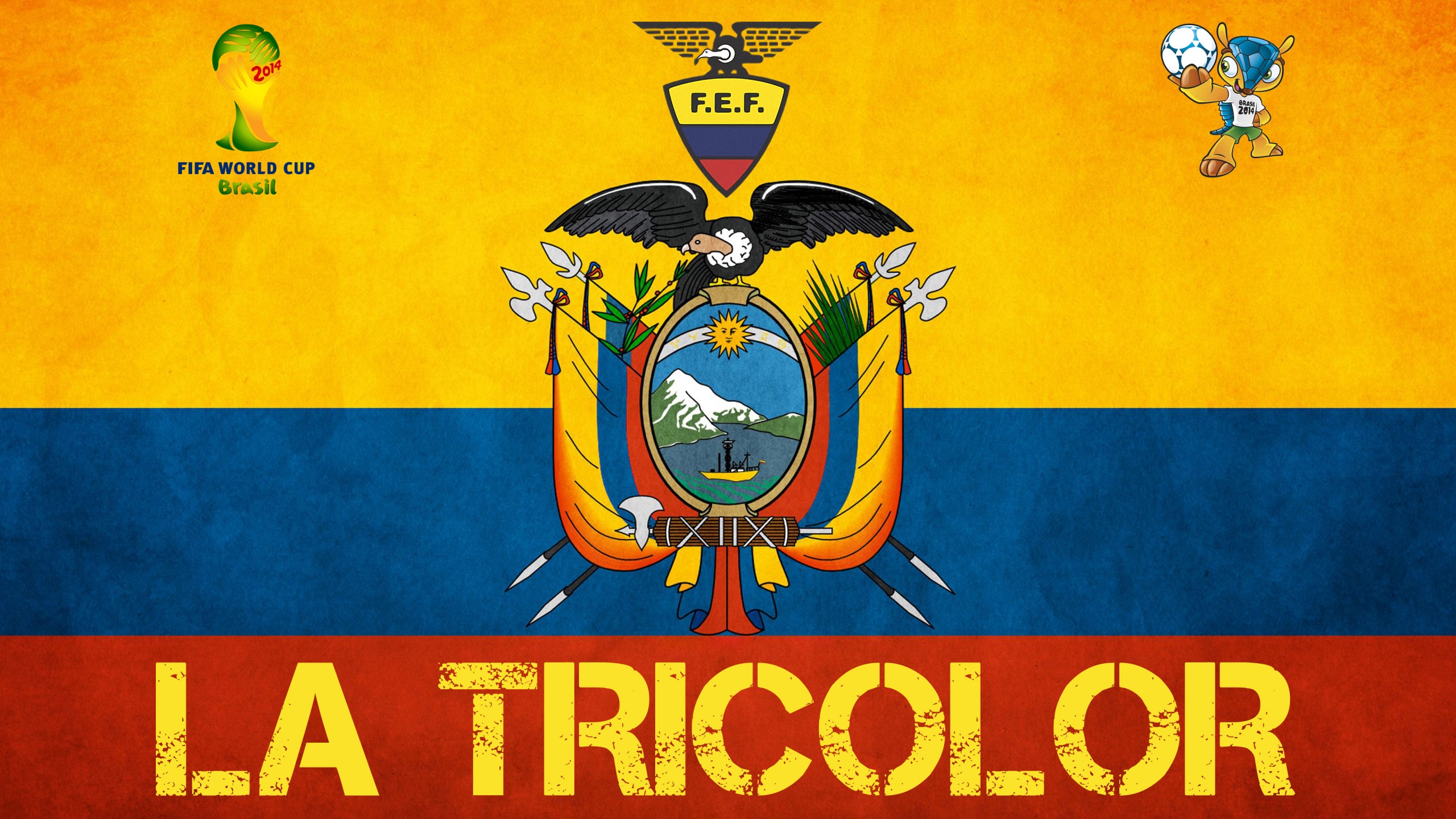 La Tricolor Ecuador Football Crest Logo