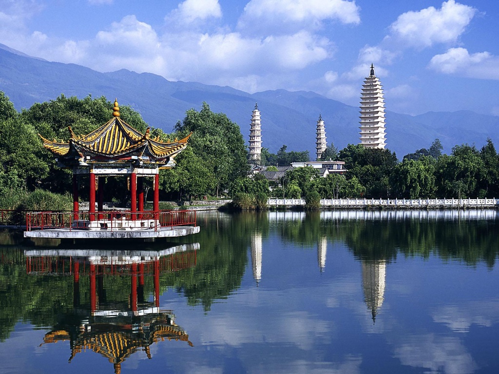 Lake Foothills China Nature Landscapes