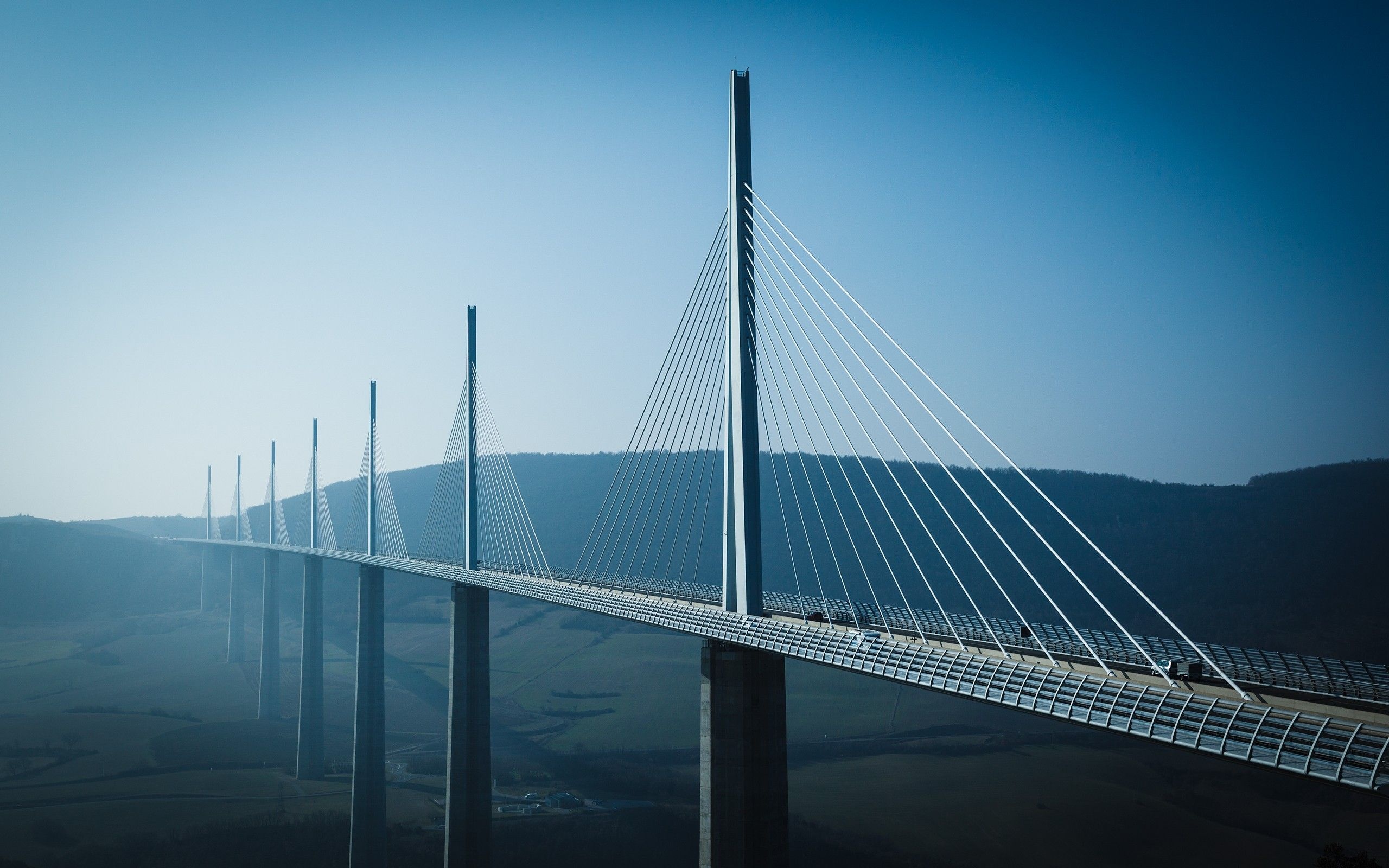 Landscape Architecture Photography Bridges Modern Skyscapes