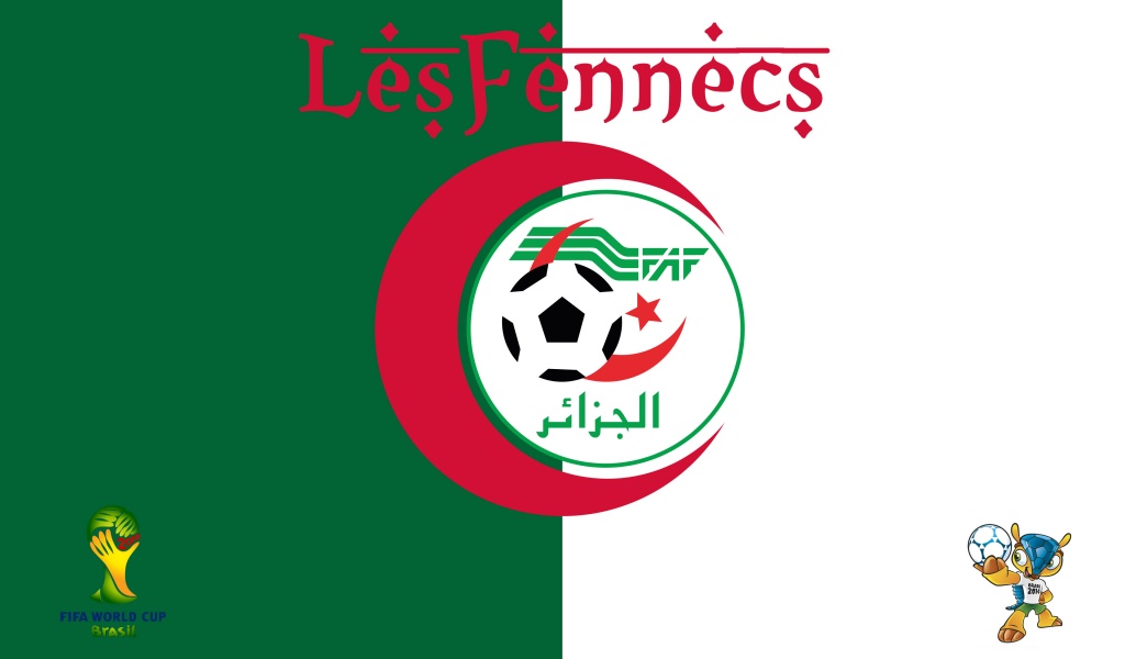 Les Fennecs Algeria Football Crest Logo