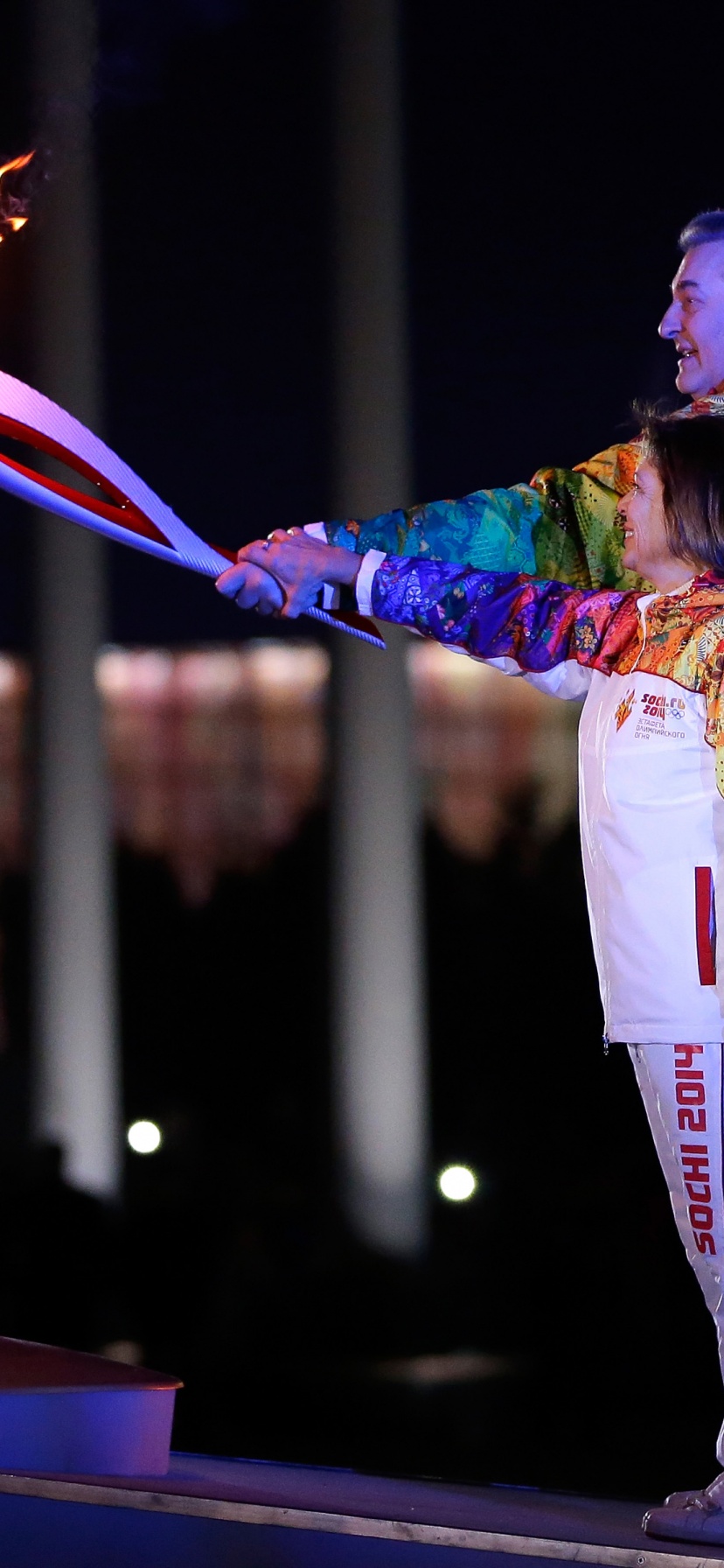 Lighting Of The Olympic Flame Sochi