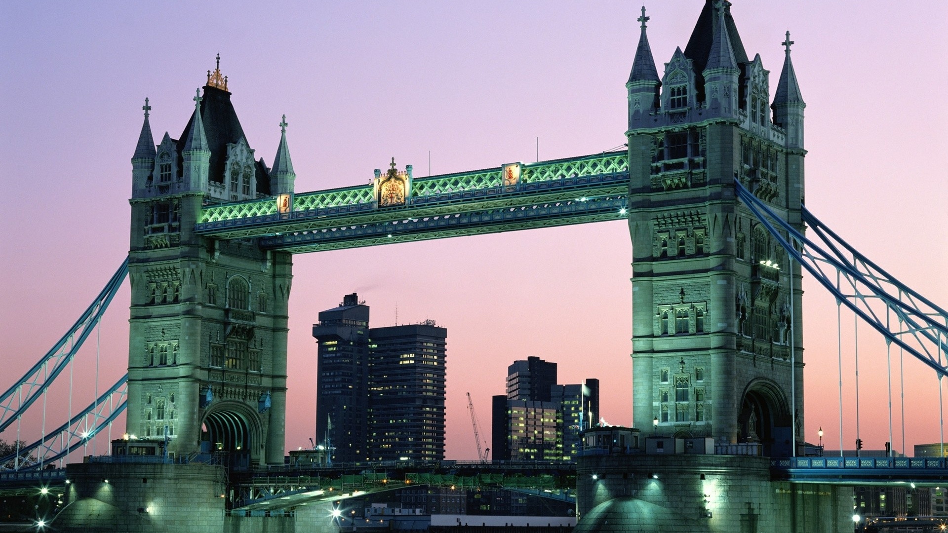 London Bridge England Evening Water City Landscape