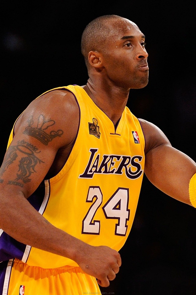 Los Angeles Lakers American Professional Basketball Kobe Bryant Pose