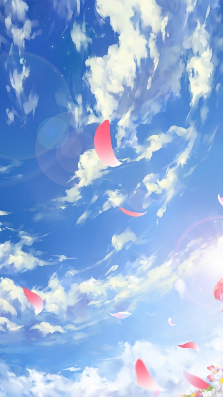Mahou Shoujo Madoka Magica Girls Petals Field Anime