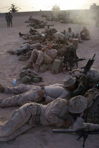 Marines At Camp Leatherneck