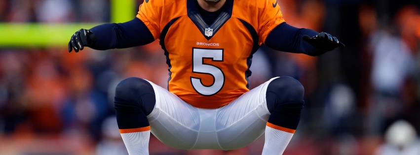 Matt Prater Of The Broncos Warms Up