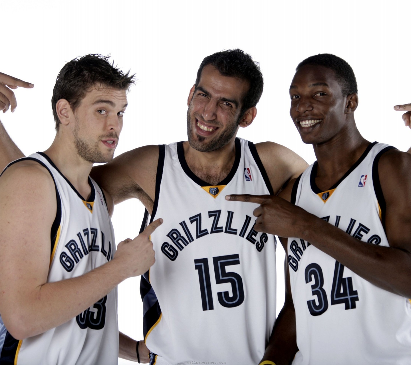 Memphis Grizzlies Nba American Basketball Marc Gasol Hamed Haddadi Hasheem Thabeet