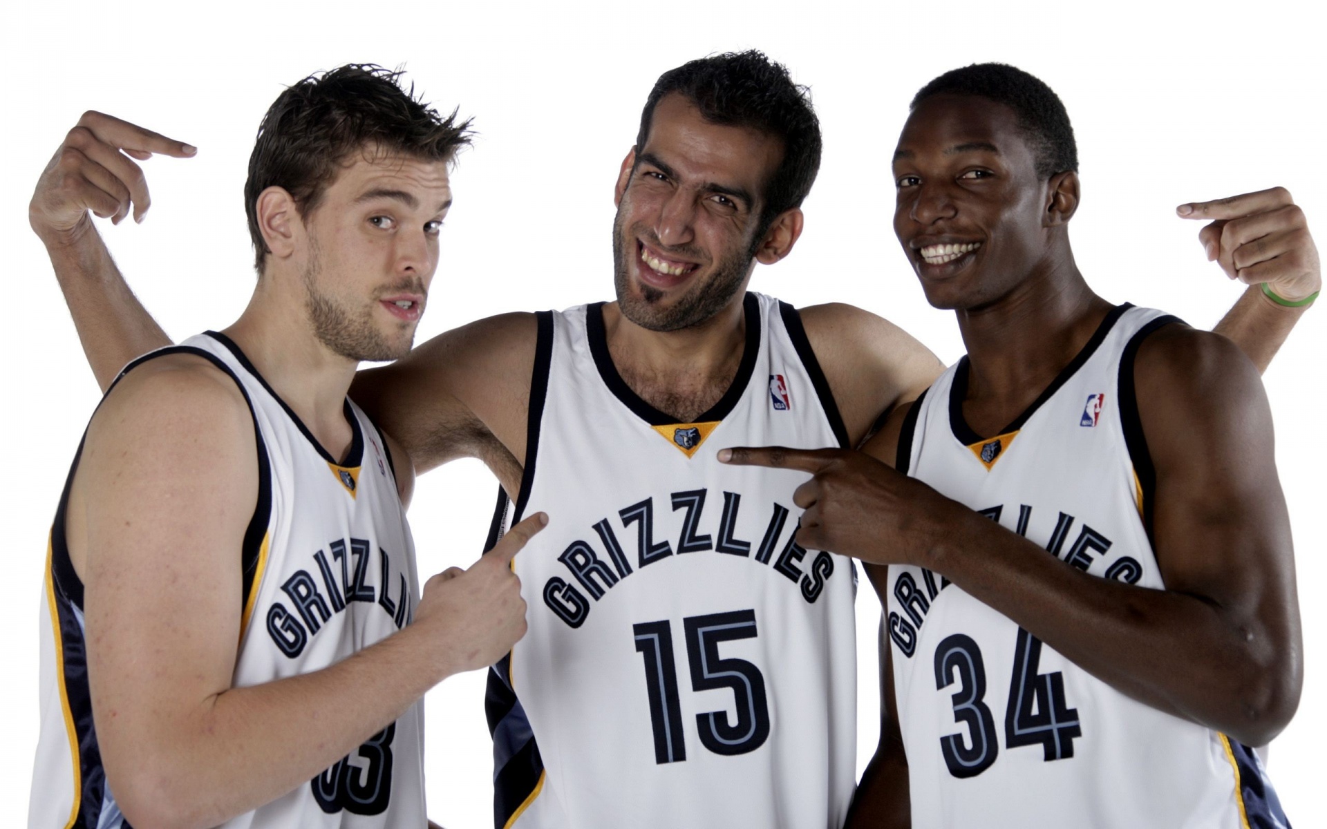 Memphis Grizzlies Nba American Basketball Marc Gasol Hamed Haddadi Hasheem Thabeet