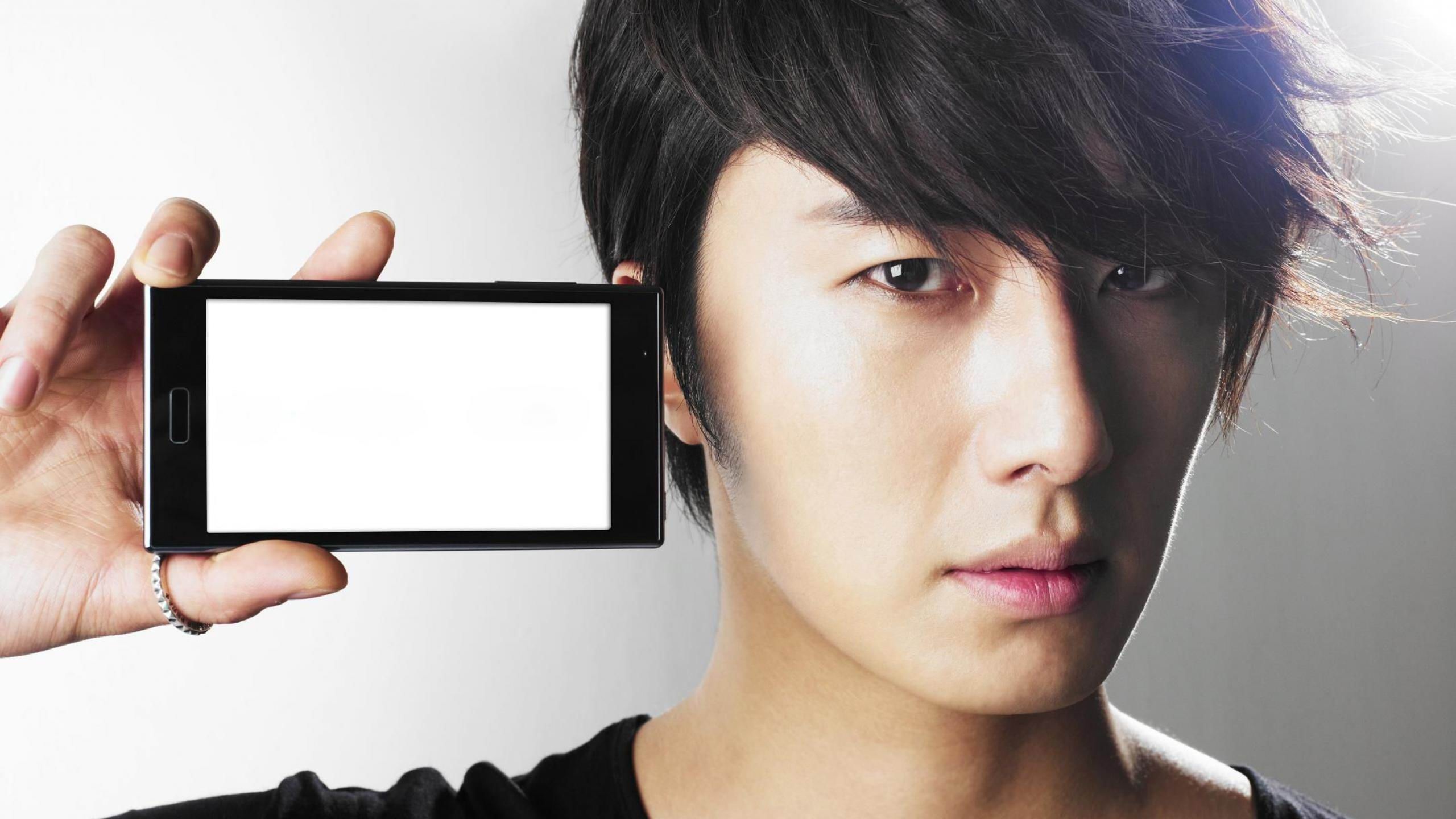Men Smartphone Jung Il Woo Actor Asian Korean People