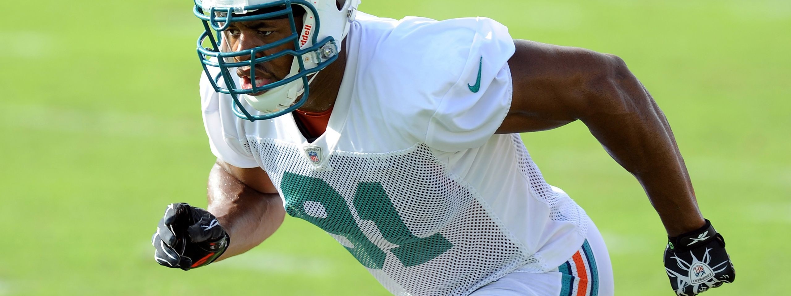 Miami Dolphins American Football Linebacker Cameron Wake