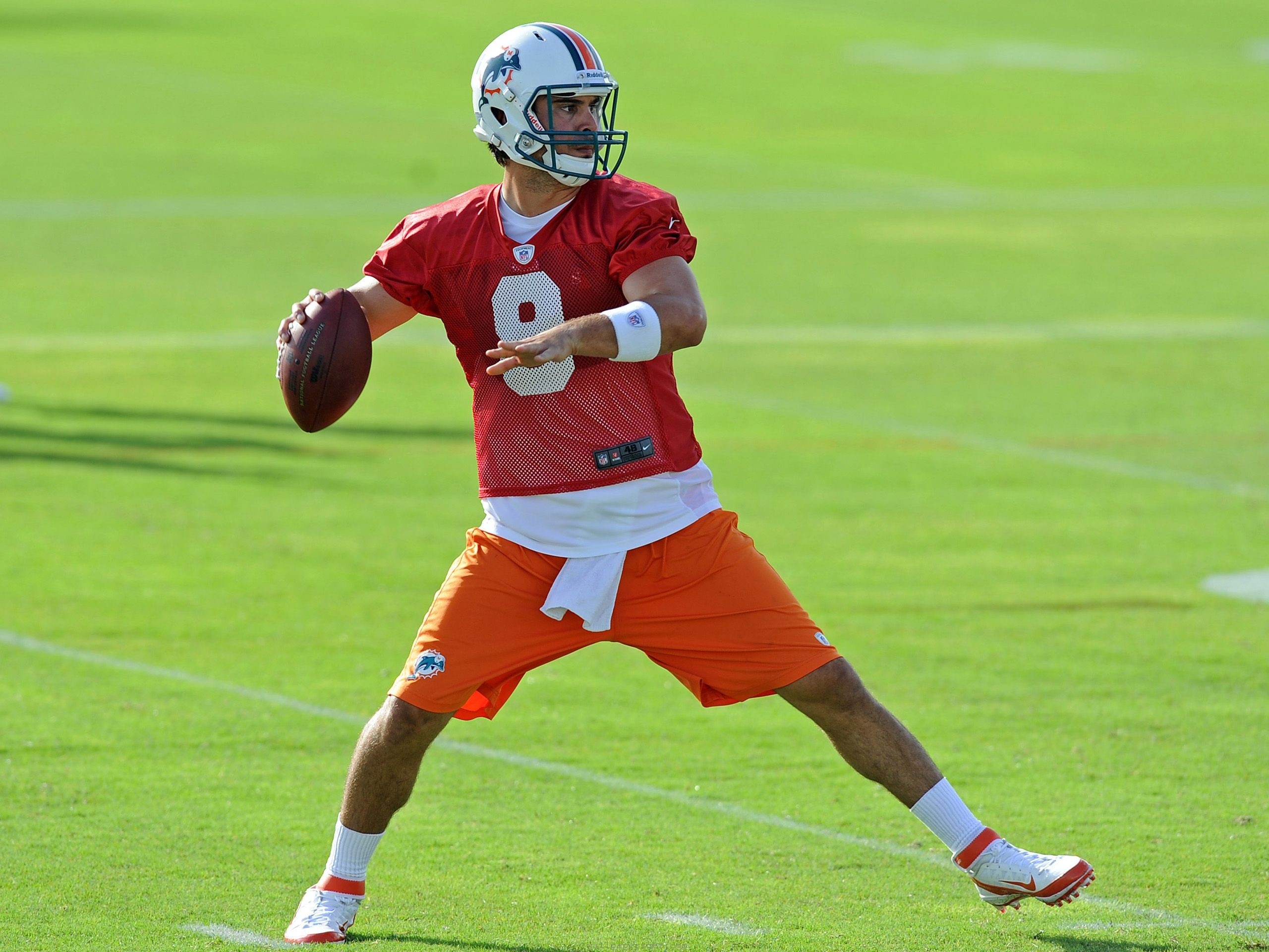 Miami Dolphins American Football Quarterback Matt Moore