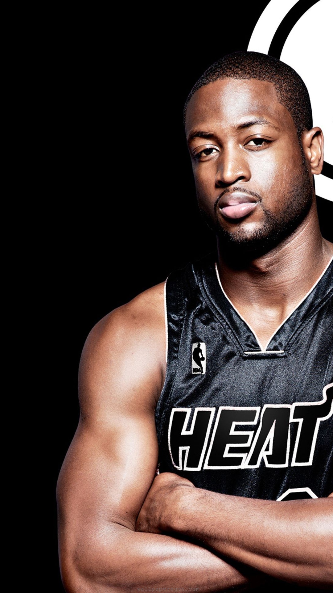 Miami Heat Nba American Basketball Black Uniforms Dwyane Wade