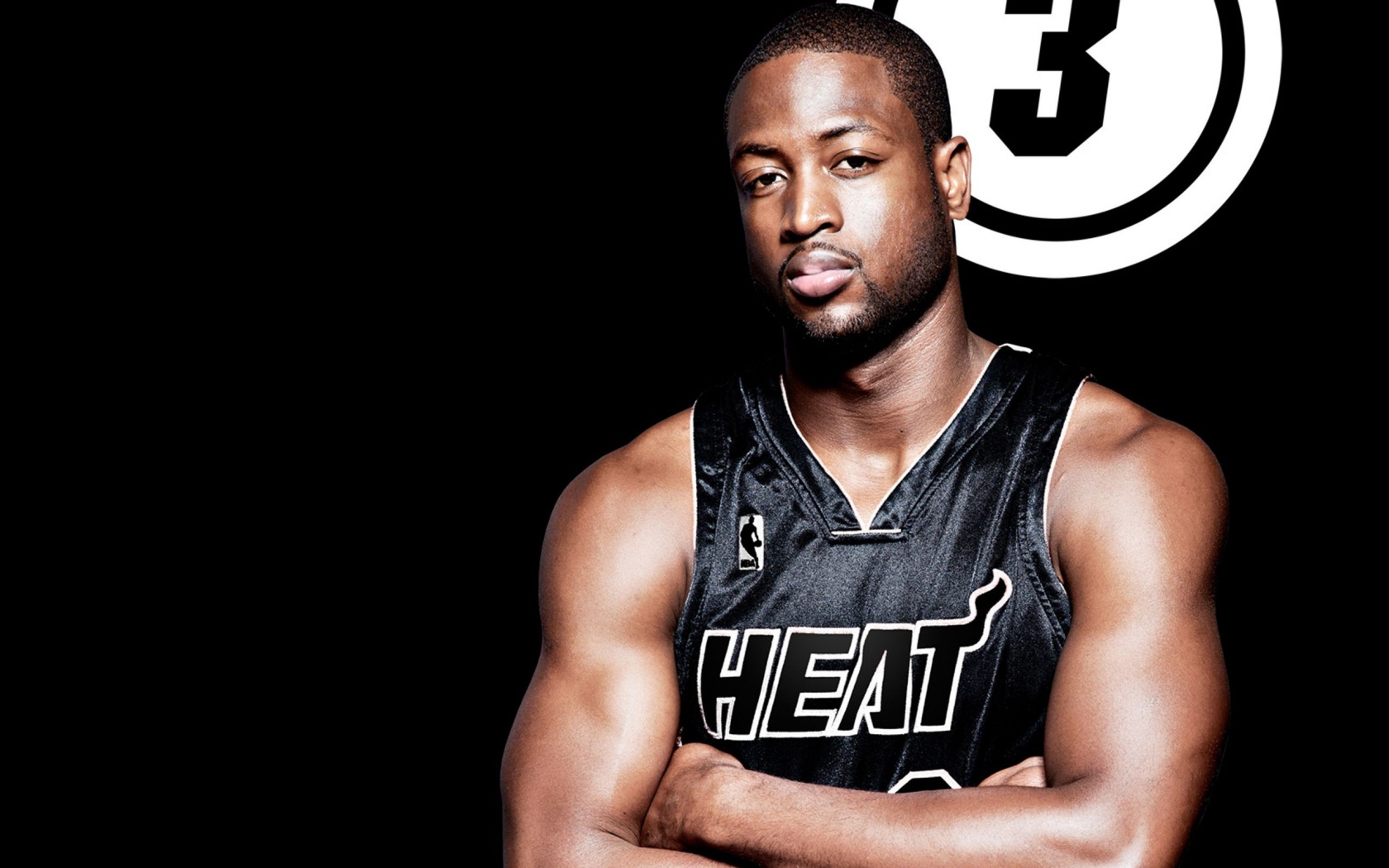 Miami Heat Nba American Basketball Black Uniforms Dwyane Wade