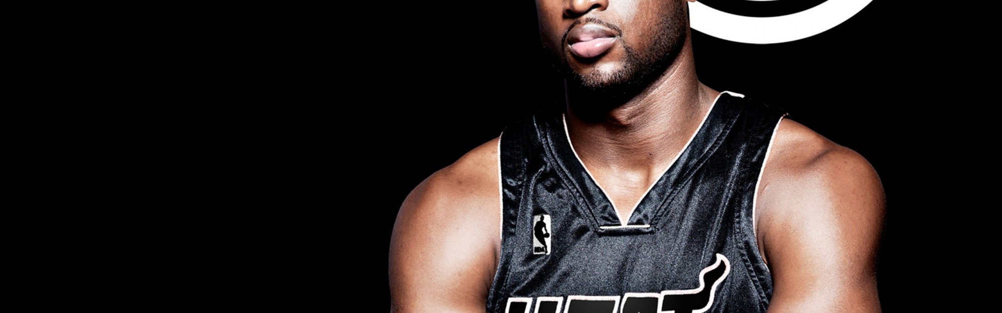 Miami Heat Nba American Basketball Black Uniforms Dwyane Wade