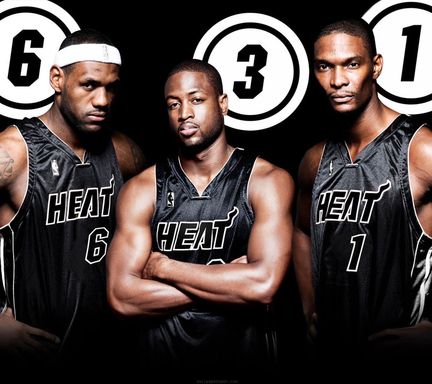 Miami Heat Nba American Basketball Black Uniforms Dwyane Wade Lebron James Chris Bosh