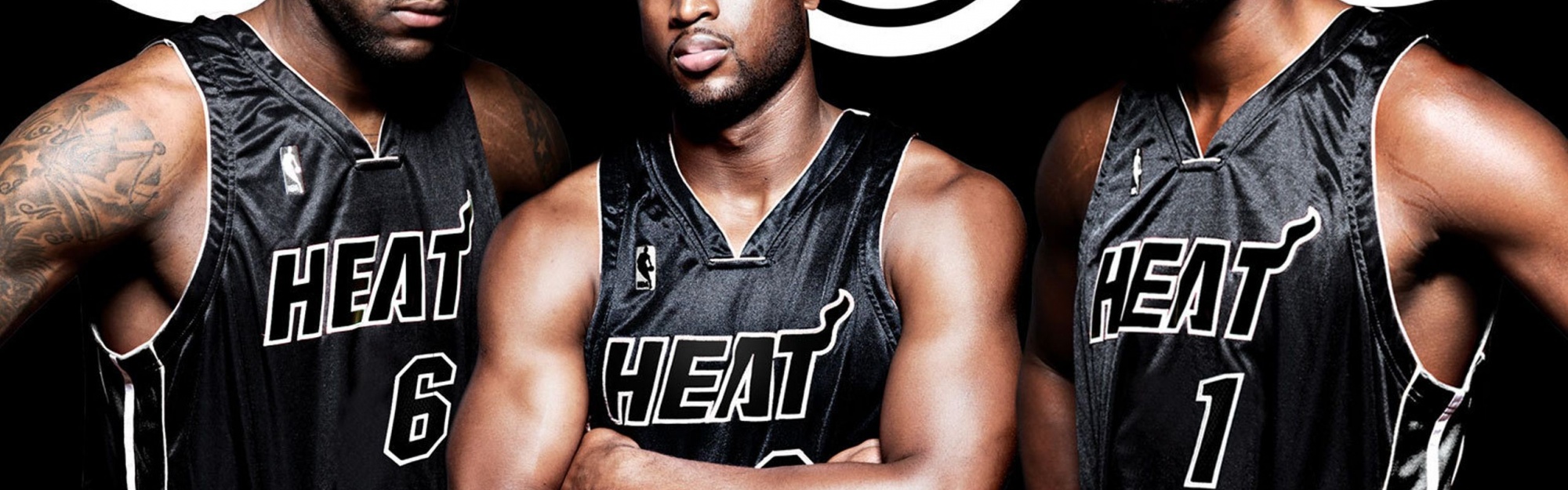 Miami Heat Nba American Basketball Black Uniforms Dwyane Wade Lebron James Chris Bosh