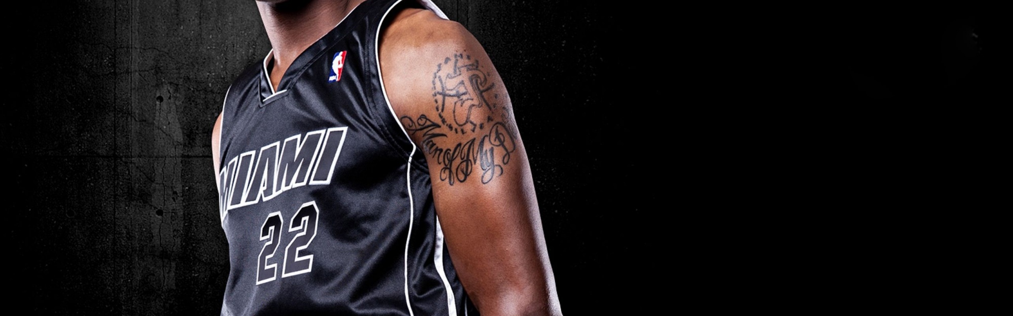 Miami Heat Nba American Basketball Black Uniforms James Jones