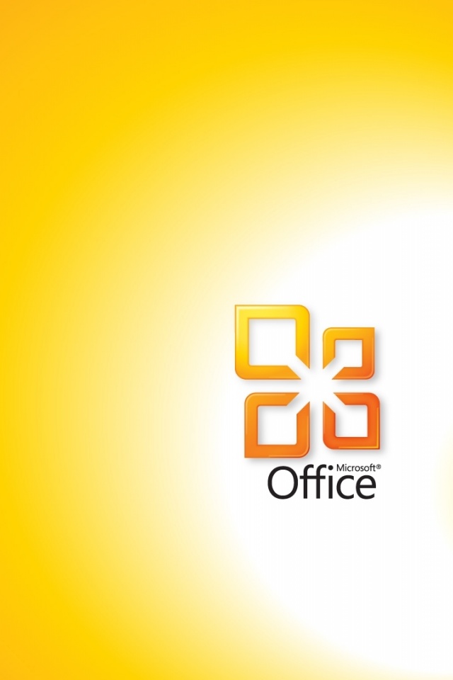 Microsoft Office Yellow Computer Wallpaper