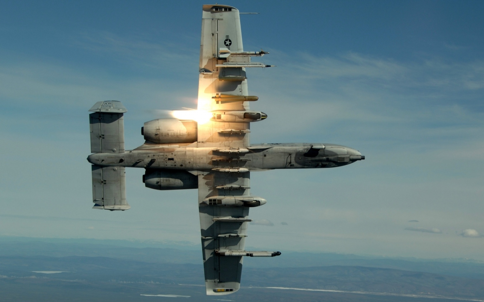 Military Planes Flares A10 Thunderbolt Ii