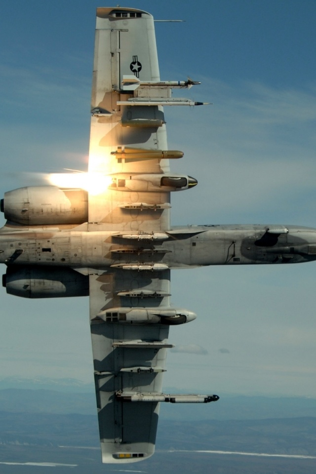 Military Planes Flares A10 Thunderbolt Ii