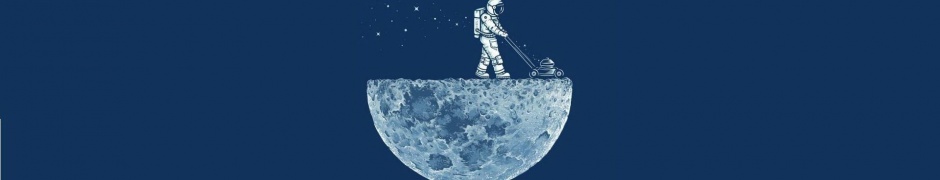 Moon Astronauts Lawnmower