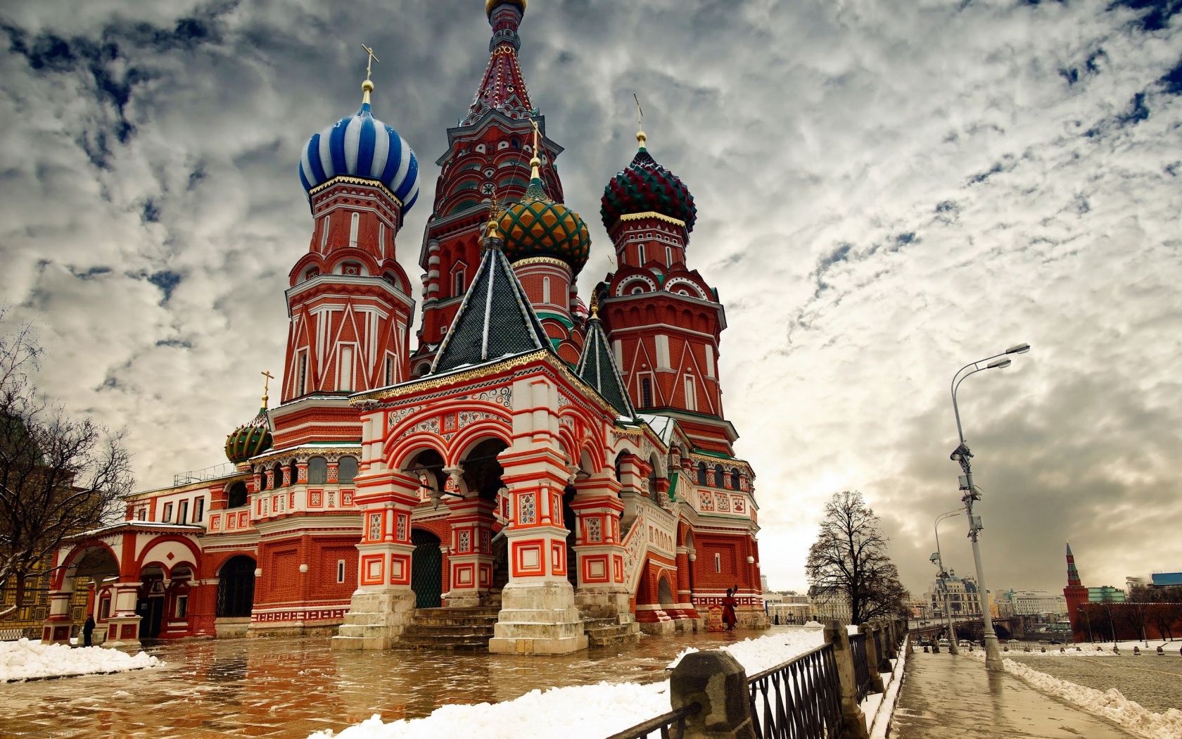 Moscow Cloud St Basils Cathedral City Landscape