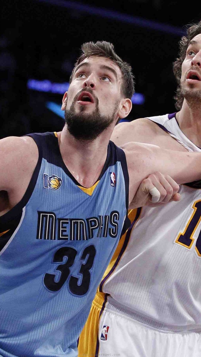 Nba American Basketball Marc Gasol Memphis Grizzlies Pau Gasol La Lakers