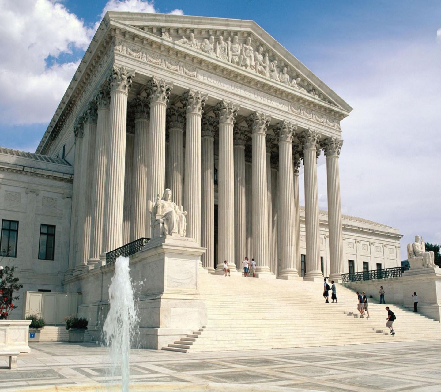 Neoclassical Supreme Court Building Washington Dc United States