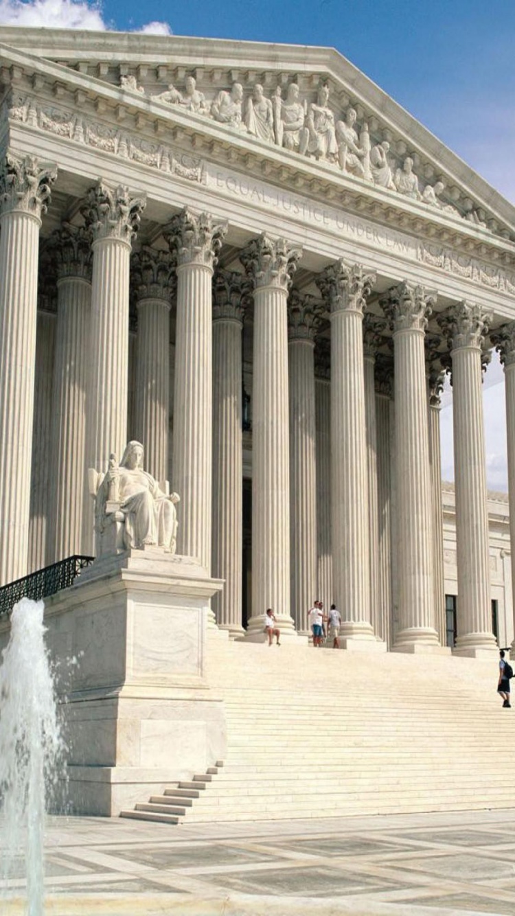 Neoclassical Supreme Court Building Washington Dc United States