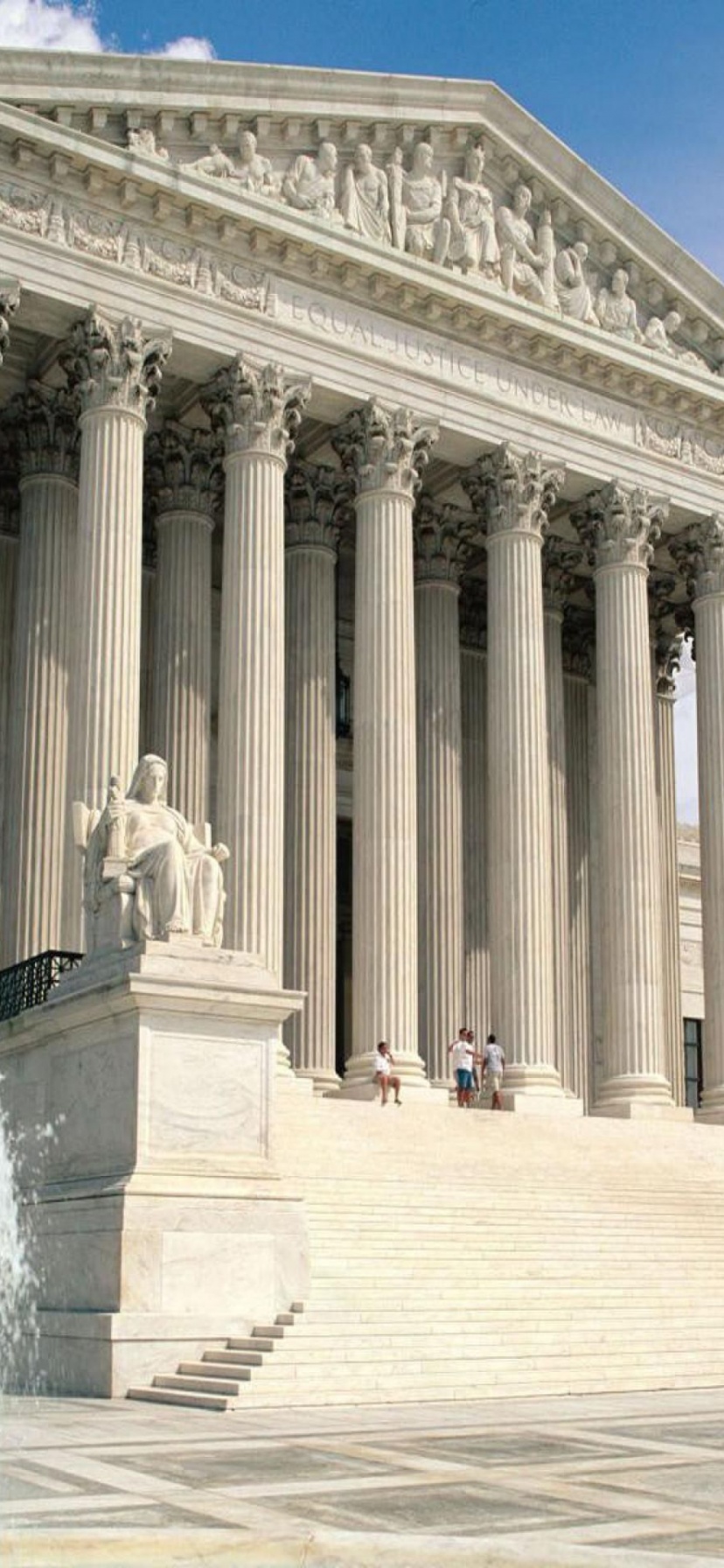 Neoclassical Supreme Court Building Washington Dc United States