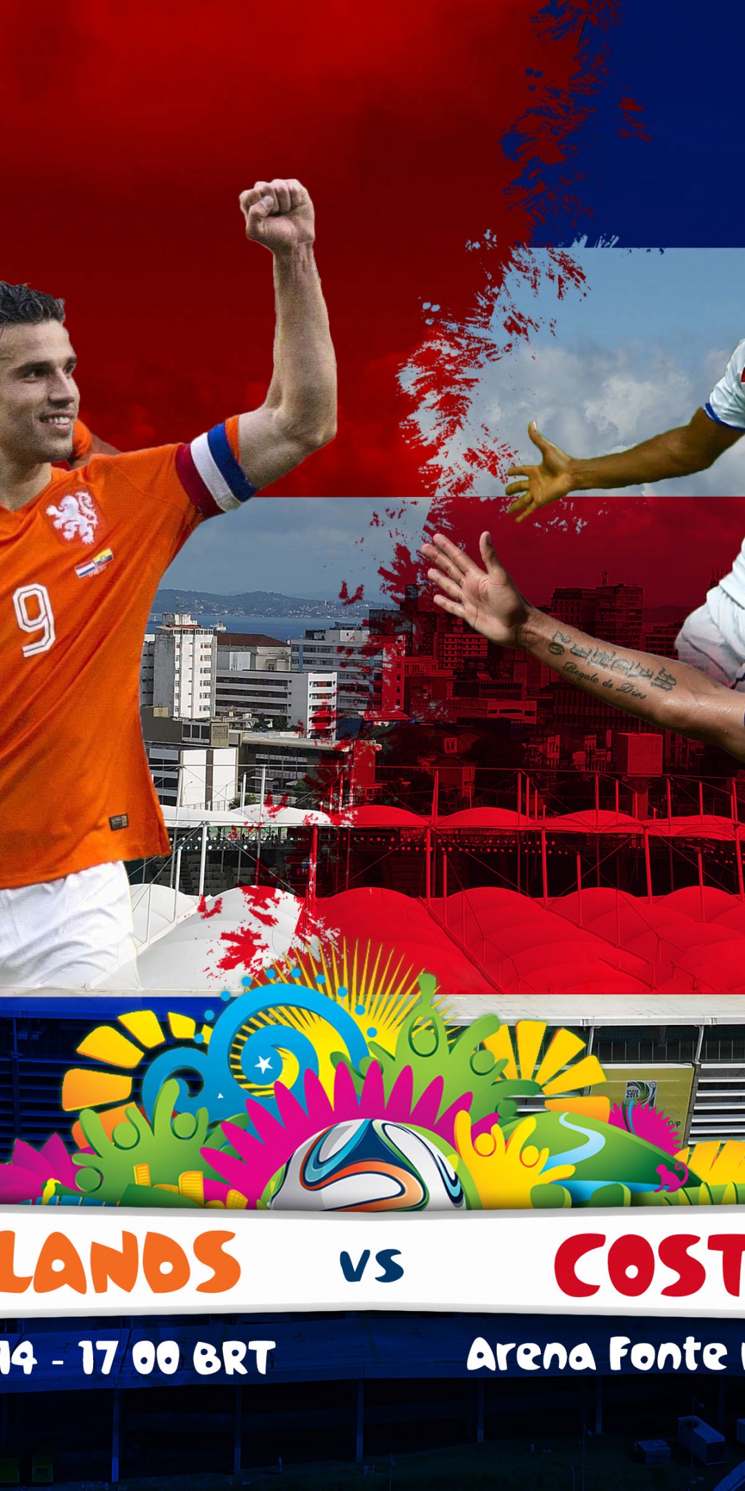 Netherlands Vs Costa Rica Brazil 2014