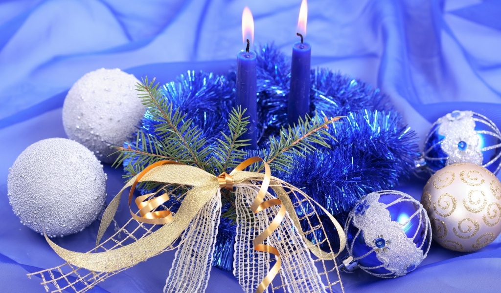 New Year Christmas Candles