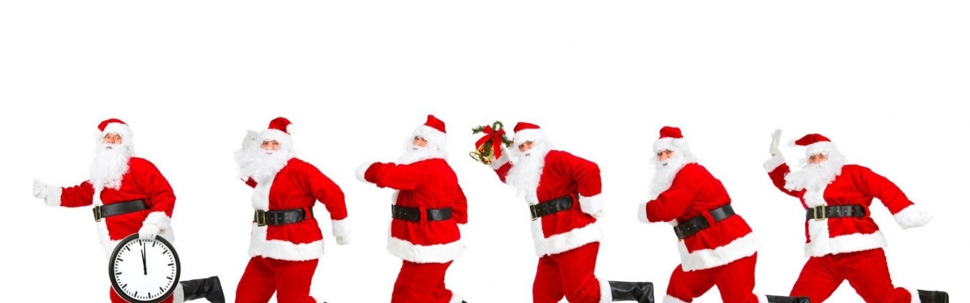 New Year Christmas Santa Claus Five Go Watch Gift