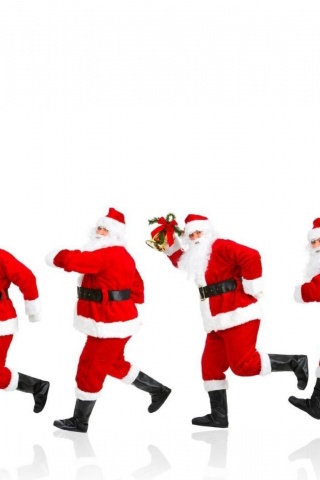 New Year Christmas Santa Claus Five Go Watch Gift