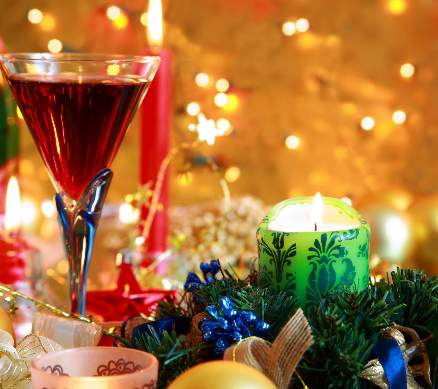 New Year Christmas Wine