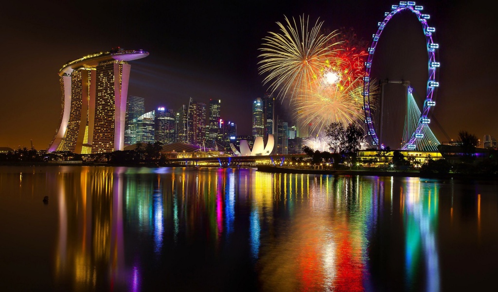 New Year Singapore Fireworks